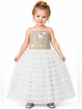 Chasing fireflies Ruffle Magpie & Mabel Pageant Holiday Wedding party dress 7 8